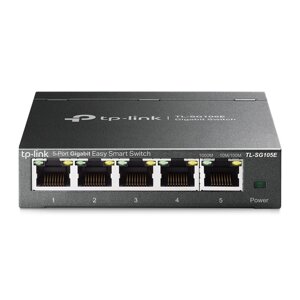 Сетевой коммутатор (свитч) TP-LINK TL-SG105E, 5 портов, Ethernet 10/100/1000 Мбит/сек