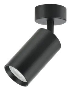 Светильник накладной поворотный под лампу с цоколем GU10 TruEnergy (35W, D55*H100) Черный