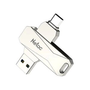USB flash накопитель 3.0 128GB netac U782с (USB+typec)