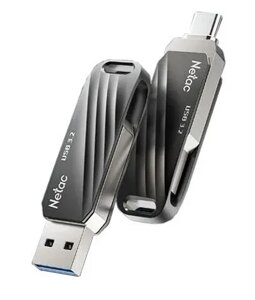 USB flash накопитель 3.0 256GB netac US11 (USB+typec)