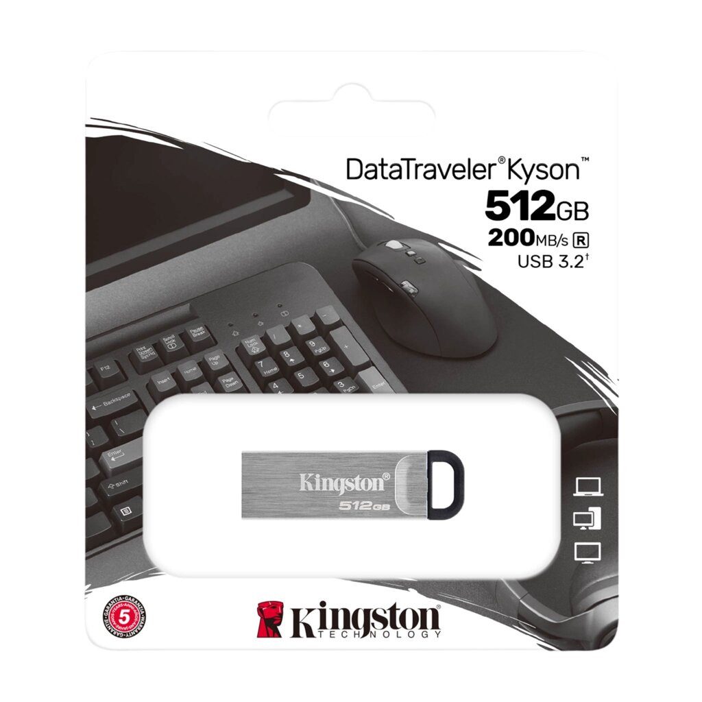 USB Flash накопитель 3.2 512GB Kingston DataTraveler Exodia Kyson DTKN/512GB металл от компании Магазин Дэмакс - фото 1