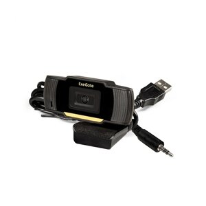 Веб-камера ExeGate GoldenEye C270 (0,3 Мп, черная)