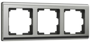 Werkel WL02-Frame-03 Рамка на 3 поста (глянцевый никель)