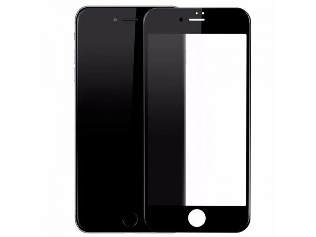 Защитное стекло iPhone 6/6S (Черное) с полной проклейкой 3D PREMIUM GLASS от компании Магазин Дэмакс - фото 1