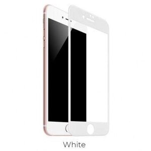 Защитное стекло iPhone 7/8 (Белое) с полной проклейкой HOCO G5