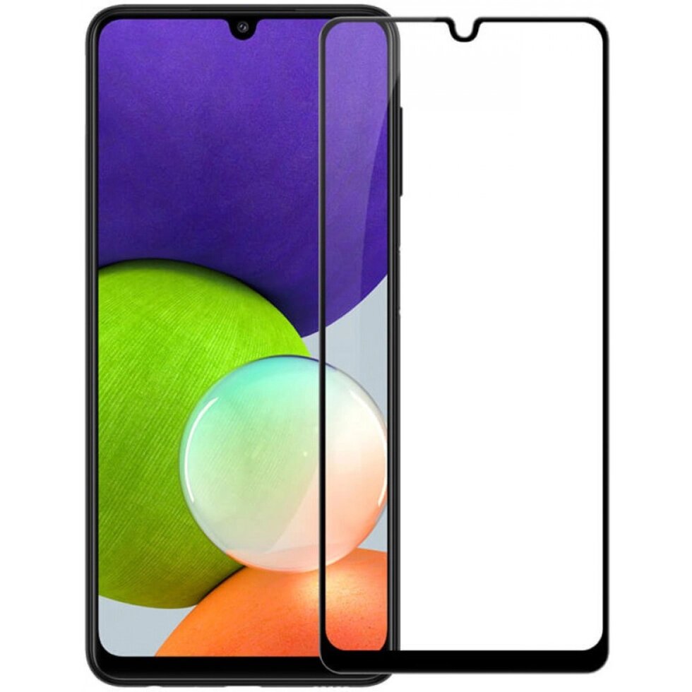 Защитное стекло Samsung A22 (4G) (Черное) с полной проклейкой EXPERTS FULL SCREEN GLASS 9D от компании Магазин Дэмакс - фото 1