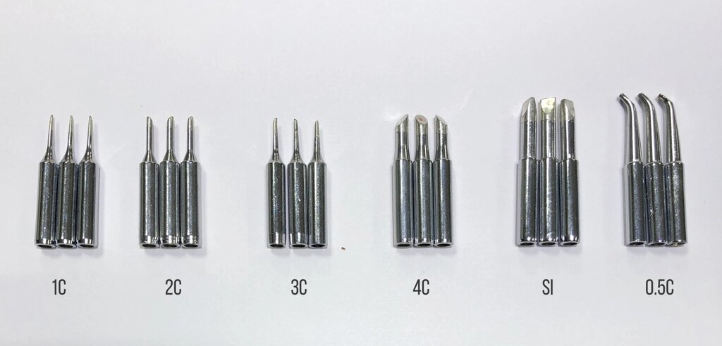 Жало для паяльника ALEX 900-T (1C,2C,3C,4C, SI,0,5C) от компании Магазин Дэмакс - фото 1