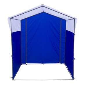 Торговая палатка "Домик" Митек 1,5х1,5 (бело-синий)