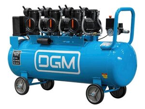 Компрессор DGM AC-6100LD (450 л/мин, 8 атм, коаксиальный, безмасляный, 100 л, 230 В, 2,4 кВт)