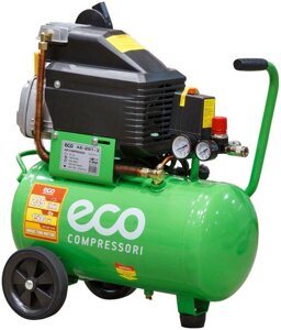 Компрессор ECO AE-251-3 (235 л/мин, 8 атм, коаксиальный, масляный, ресив. 24 л, 220 В, 1.50 кВт)
