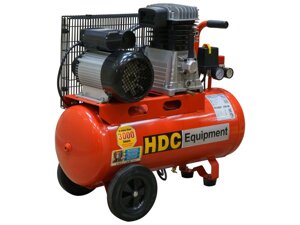 Компрессор HDC HD-A051 (396 л/мин, 10 атм, ременной, масляный, ресив. 50 л, 220 В, 2.20 кВт) (HD-A051)