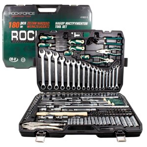 Набор инструментов Rock Force RF-41802-5 180 предметов (6-граней)