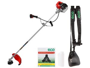 Мотокоса ECO GTP-251 Power (2.5 кВт, 3.4 л. с., 52.0 см3, лёгкий запуск, нож 3Т, ремень двухлямочный, вес 7.8)