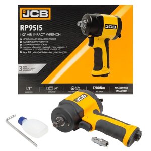 Пневмогайковерт ударный JCB JCB-RP9515 ''Compact''с реверсом в облегченном корпусе 1/2''