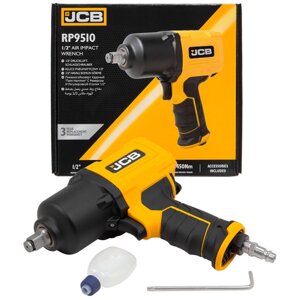 Пневмогайковерт ударный JCB JCB-RP9510 ''Twin Hammer''с реверсом и регулировкой усилия 1/2''