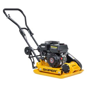 Виброплита SKIPER C120L-W (LC200F, 6.5л. с., плита 58х50см., 20кН, 35м/мин, колёса)