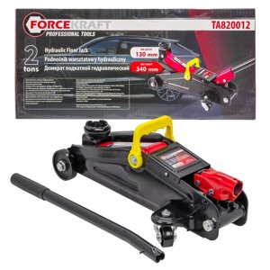 Домкрат FORCEKRAFT FK-TA820012 подкатной гидравлический 2т (h min 130мм, h max 340мм)