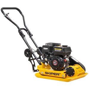 Виброплита SKIPER C140L-W (LC200F, 6.5л. с., плита 58х50см., 25кН, 32м/мин, колёса) Артикул: SС140LW. 00