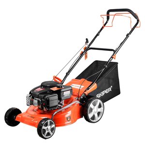 ГАЗОНОКОСИЛКА БЕНЗИНОВАЯ SKIPER GW462S (46 СМ, САМОХ, LONCIN 4ЛС, СТАЛ. ДЕКА, ТР-СБ. 60 Л,+НОЖ)
