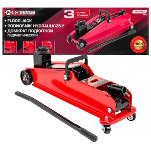 Домкрат FORCEKRAFT FK-T830013 MST подкатной гидравлический 3т (h min 192мм, h max 532мм)