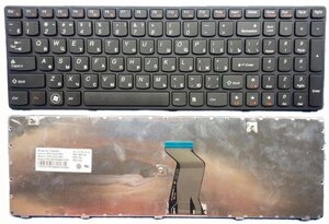 Клавиатура для ноутбука Lenovo G580, G585, Z580, Z585, G780, Z780 RU (c черной рамкой)
