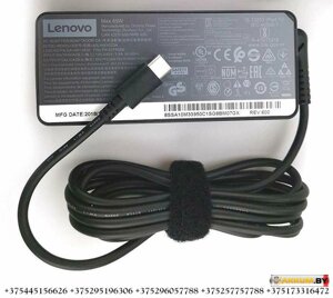 Оригинальное зарядное устройство для ноутбука Lenovo 20v 3.25a USB Type-C 65W