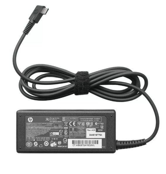 Оригинальное зарядное устройство для ноутбука HP 20V 3.25A 65W (Type-C) - розница