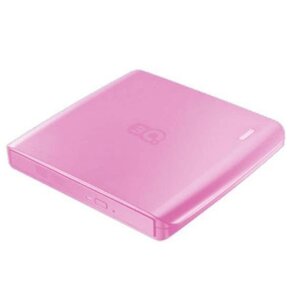 Внешний оптический накопитель CD привод 3Q Slim DVD RW Drive T115-EP (USB 2.0, розовый)