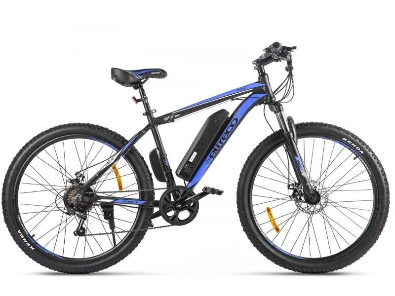 Электровелосипед Eltreco XT 600 D (чёрно-синий) от компании Веломагазин Пилот - фото 1