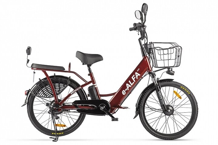 Электровелосипед GREEN CITY e-ALFA new (коричневый) от компании Веломагазин Пилот - фото 1