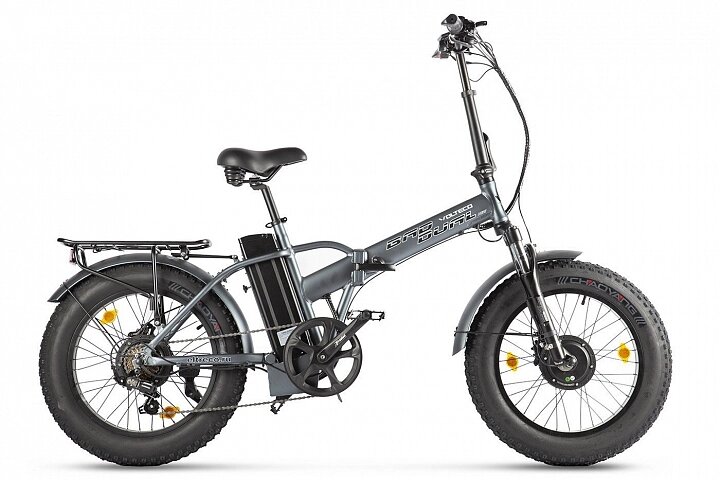 Электровелосипед VOLTECO BAD DUAL NEW (тёмно-серый; чёрный) от компании Веломагазин Пилот - фото 1