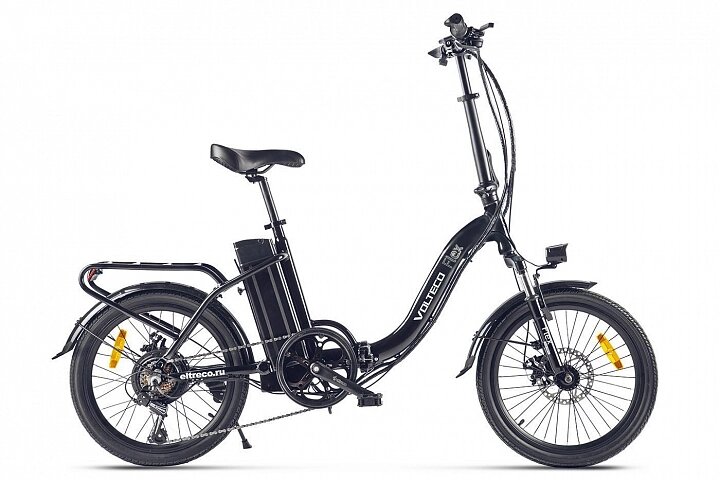 Электровелосипед VOLTECO FLEX (чёрный; синий; серебристый) от компании Веломагазин Пилот - фото 1