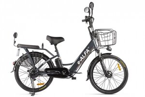 Электровелосипед GREEN CITY e-ALFA new (тёмно-серый) в Гродненской области от компании Веломагазин Пилот