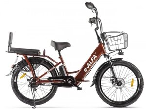 Электровелосипед Green City e-ALFA Fat (коричневый) в Гродненской области от компании Веломагазин Пилот