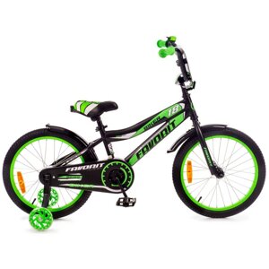 Favorit Biker 18" (чёрно-зелёный) BIK-18GN