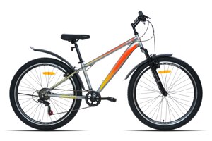 Велосипед Racer Bruno 26 р. 14 (светло-серый/оранжевый)