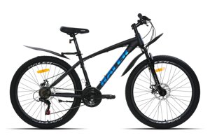 Велосипед Boxfer 26" р. 16 (черный матовый/голубой) 2024