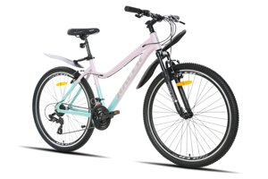 Велосипед Racer Vega 27.5" р. 16 (светло-розовый/мятный)