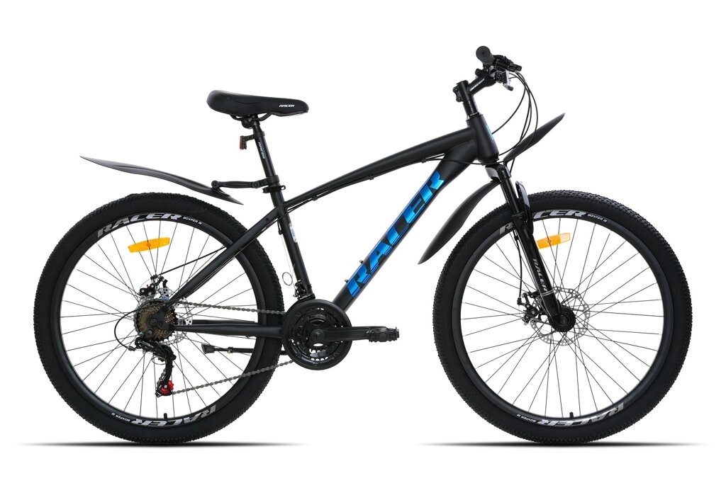 Велосипед Boxfer 26" р. 16 (черный матовый/голубой) 2024 от компании Веломагазин Пилот - фото 1