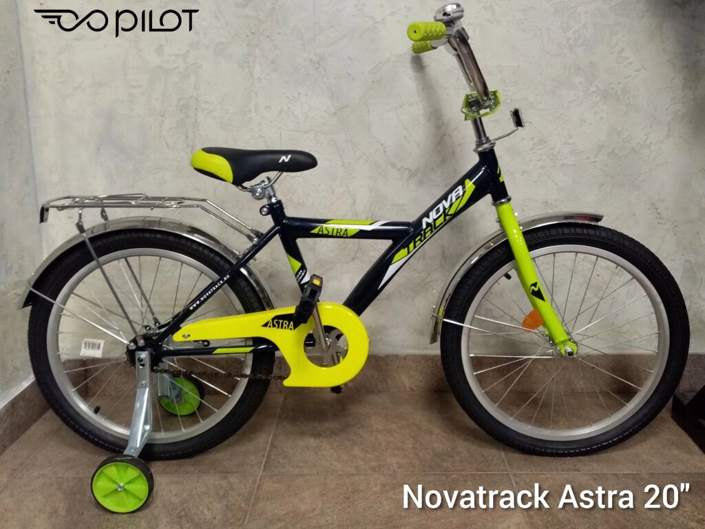 Велосипед Novatrack Astra 20 чёрный от компании Веломагазин Пилот - фото 1