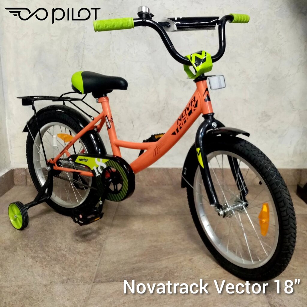 Велосипед Novatrack Vector 18 оранжевый от компании Веломагазин Пилот - фото 1