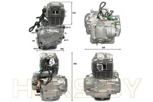 Двигатель 300см3 172FMM-3A (CB250-F+BB300 D-75мм) ZS грм цепь,5ск