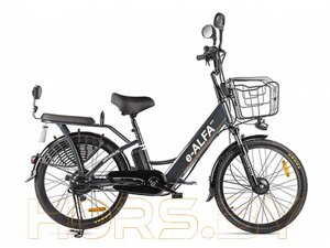 Электровелосипед Green City E-Alfa New (серый)