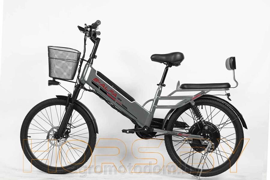 Электровелосипед Samebike Е-Alfa New со стальной рамой SB-E-ALFA500-48/10 (серый) от компании Интернет магазин  агро-мото-дом - фото 1