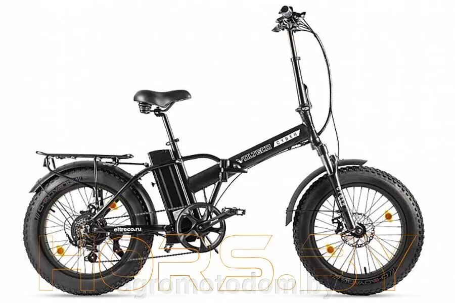 Электровелосипед VOLTECO CYBER (черный) от компании Интернет магазин  агро-мото-дом - фото 1