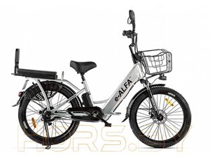 Электровелосипед E-Alfa FAT 500W (серебристый)