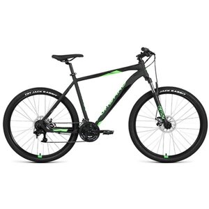 Велосипед FORWARD APACHE 27,5 2.2 D (черный матовый, рост 15"