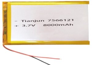 Аккумулятор Li-Po 3.7v 8000mah модель 7566121