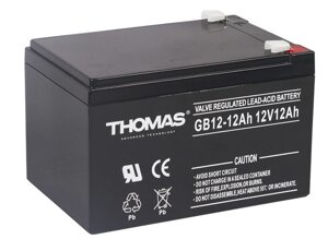 Аккумулятор thomas (12 A/H), 12V
