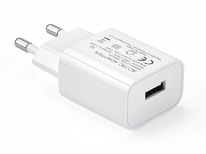 Зарядное устройство USB 5V1A белый CE